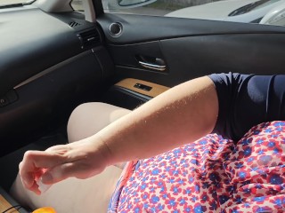 Big Ass Pawg Milf Caught Jerking Off Publicly In Car, Black Guy Jerking Off, JOI, POV, Cumming Nut