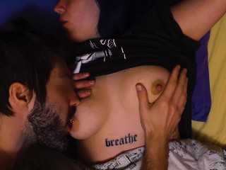 HOT KISSING and NIPPLE play is everything that she needs to CUM hard - Unlimited Orgasm