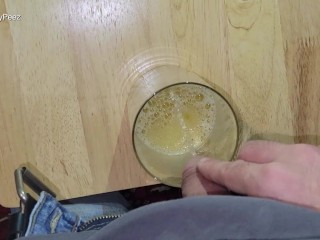 Freshmade piss and cum mix