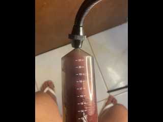 exercising my cock and leaving it with 22 centimeters and full of veins to eat pussy