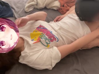 Gカップの友達の家遊びいっていい雰囲気で中出ししたから撮影した