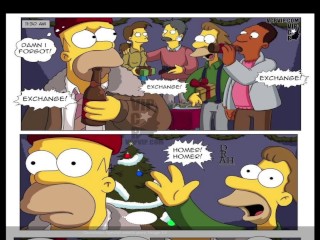 The Simpsons Christmas special Sitcom Comic Porn Cartoon Porn Parody