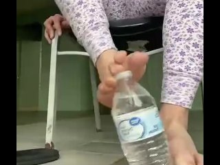 Water Bottle Feet Asmr