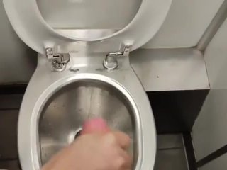 Public toilet handjob