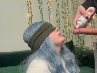 TASTE GAME - blindfold STEPSISTER got TRICKED and likes the TASTE of my DICK?!- alyssasluut