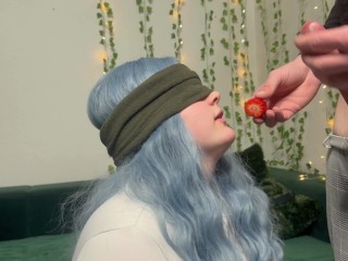 TASTE GAME - blindfold STEPSISTER got TRICKED and likes the TASTE of my DICK?!- alyssasluut