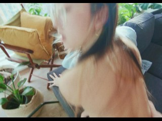 Asian teen loves sucking cock on her day off - themindoftommy