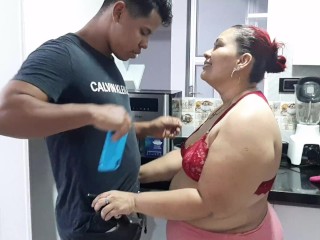 My horny stepmother asks me to convince her to let me out. Part 1. She wants to suck my dick