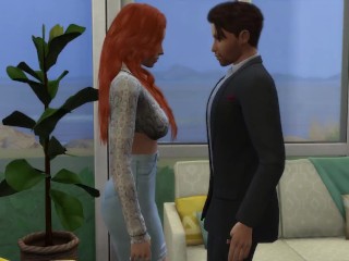 Sims 4 - Stepson fucks dad's new trophy wife