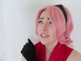 Sakura Haruno Ahegao Blowjob V.2 (NARUTO COSPLAY)