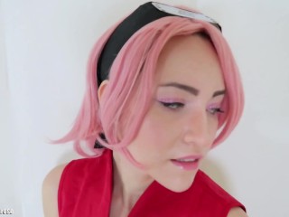 Sakura Haruno Ahegao Blowjob V.2 (NARUTO COSPLAY)