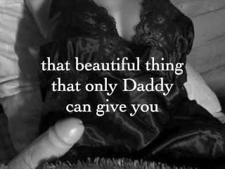 After his babygirl enjoys herself alone, Daddy shows her what is she missing... (my biggest load eve