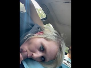 Road head heading to her moms house Cum Swallow