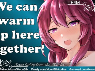 Curious Giantess x Human Listener - Cave Cuddles In A Storm Spicy Audio Preview