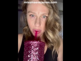 Thirsty? This MILF will show you how it's done.