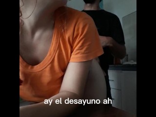 pareja real amateur. RUBIA ARGENTINA TOMA MATE MIENTRAS EL NOVIO LA GARCHA