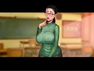 Taffy Tales [v0.89.8b] [UberPie] Cumshot on the face of a school teacher