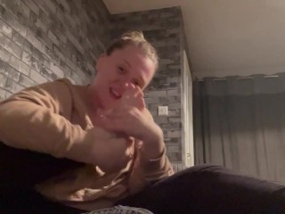 SEXY feet play and toe SUCKING