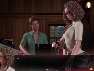 Treasure Of Nadia - Story scenes #6 - Two Babes learning sex on the beach