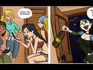 Total Drama Intercurse parody - Orgia, 5 garotas contra 1 Cara