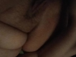 Playing with myself and fucking my pussy during the evening