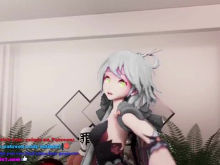 Luo Tianyi Vocaloid Hentai Dance and Sex MMD 3D Black Hair Color Edit Smixix