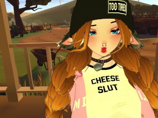 [ 18+ ASMR Roleplay ] Cow Girl milks you :3 [ POV - LEWD - VRC - F4M ]