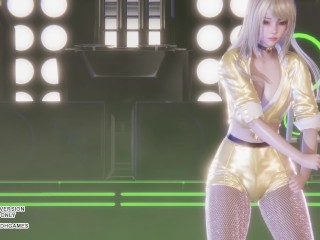 [MMD] T-ARA - Sugar Free Ahri Seraphine Akali Sexy Hot Kpop Dance League Of Legends 4K Uncensored