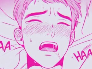 Anime Guy Uke Aheago Moaning Desperately