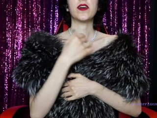 Goddess in fur - sensual domination findom italian mistress padrona italiana pelliccia dominatrix