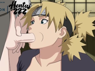 NARUTO TEMARI HENTAI SUCKS NEJI'S COCK