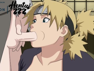 NARUTO TEMARI HENTAI SUCKS NEJI'S COCK