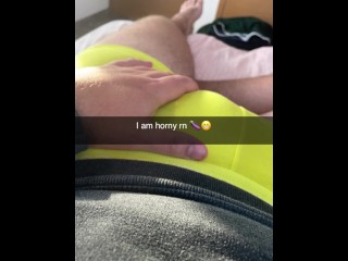 Sexting on SnapChat with my neighbor and reminding him to fuck me again!