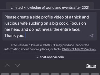 Big Cock Blow Job - What IF ChatGPT AI could make porn?