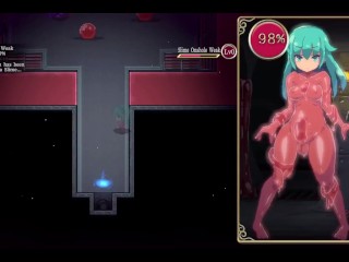 Futanari Dungeon Quest [ Hentai Game ] Ep.3 latex slime suit is pumping her tiny futa cock