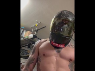 El Degener8 is requesting support. Cums so hard after workout. While wearing welding hood