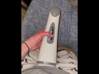 Hot Guys First Time using Blowjob Sex Toy