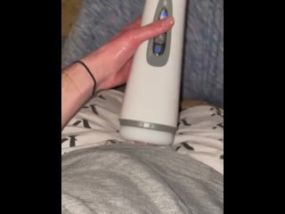 Hot Guys First Time using Blowjob Sex Toy