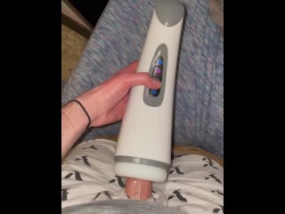 Hot Guys First Time using Blowjob Sex Toy