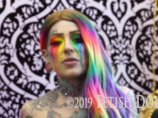 Fetish Dolly Crossdressing Rainbow Lesbian gay pride promo video CD Sissy M to F feminizing