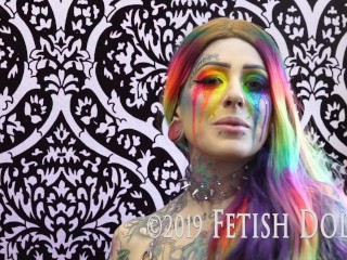 Fetish Dolly Crossdressing Rainbow Lesbian gay pride promo video CD Sissy M to F feminizing