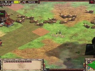 【Age Of Empire 2】007 2V6 we extend the peace time then finnally let them suck us