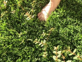 My first video walking on grass