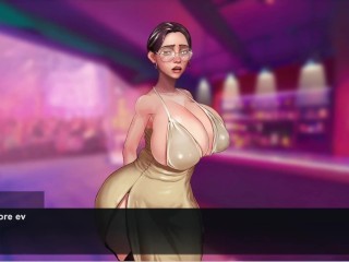 Taffy Tales [UberPie] a girl in a chic dress and big breasts makes a blowjob in a dirty alley