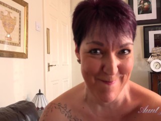 Aunt Judy's - Your Busty Mature Stepmom Layla Bird Sucks Your Cock (POV)