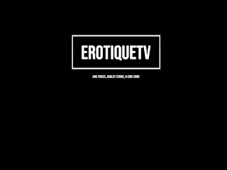 Erotique Entertainment - black blonde thressome ANA FOXXX, ASHLEY STONE, ERIC JOHN patent leather