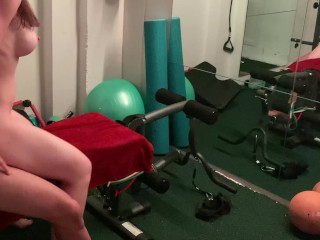 HOT Gym Sex Scene - I get pounded in the gym by a stud and orgasm