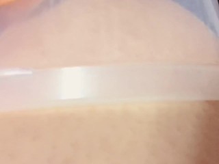 おっぱいを密封して引っ張ってみただけ（？）　素人日本人おっぱい/Japanese Amateur Hentai Nipple Play