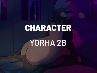 Nier automata 2b fucked in reverse cowgirl creampie