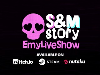 EmyLiveShow S&M Story BDSM fetish femdom visual novel game about vtubers. For hentai and anime fans!